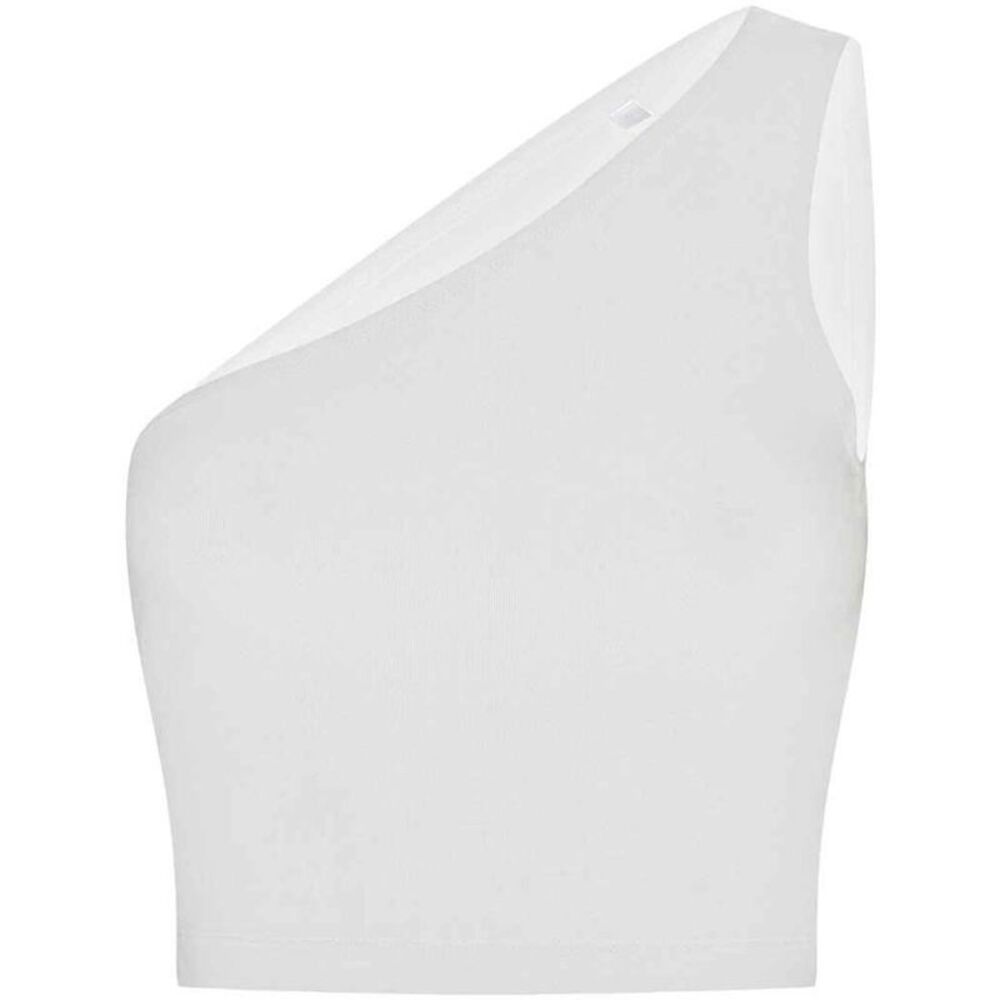 SF Womens/Ladies One  Crop Top / White